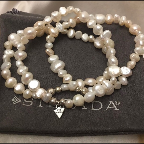 Silpada Goddess Set Of 3 FWP Stretch Bracelets NEW - Picture 6 of 13